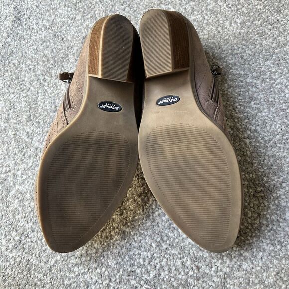 Dr Scholls Never End Ankle Boot Sz 9.5 Brown Camel Perforated - Picture 6 of 11